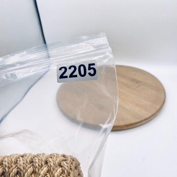 Brighton Crossbody Purse Womens M Tan Straw Leather Woven Messenger Boho - Picture 13 of 13